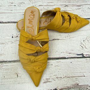 Sam Edelman Women's 7M Shanti Yellow Mules Shoes